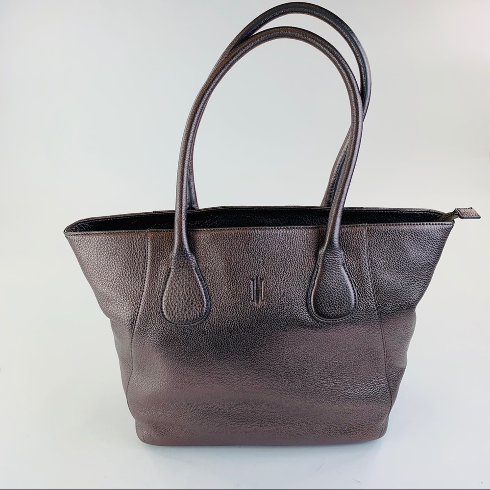 SALE Hobbs London Adlington Pewter Tote Handbag